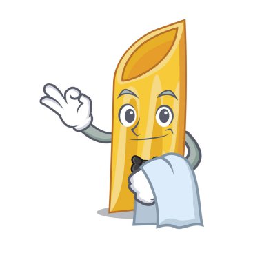 Garson penne makarna karakter karikatür