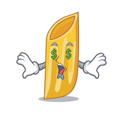 Para göz penne makarna karakter karikatür