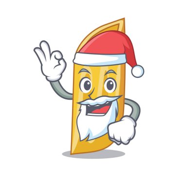 Santa penne makarna karakter karikatür