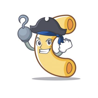 Korsan makarna karakter karikatür tarzı