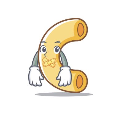 Sessiz makarna maskot karikatür tarzı