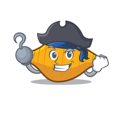 Korsan conchiglie makarna karakter karikatür