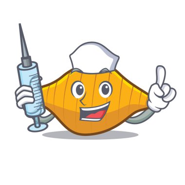 Hemşire conchiglie makarna karakter karikatür