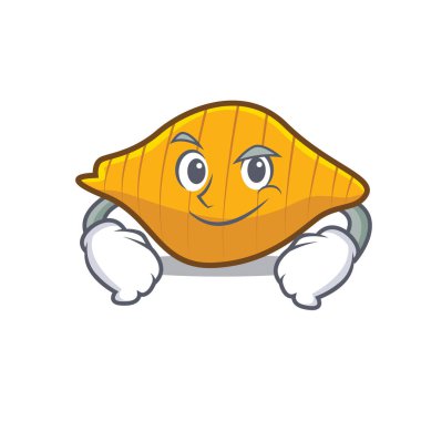 Smirking conchiglie makarna karakter karikatür