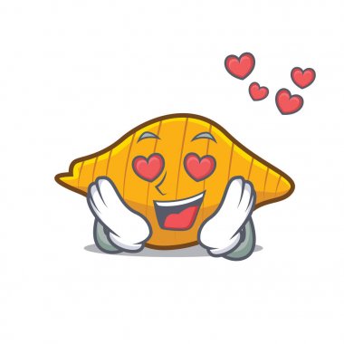 Aşk conchiglie makarna maskot karikatür