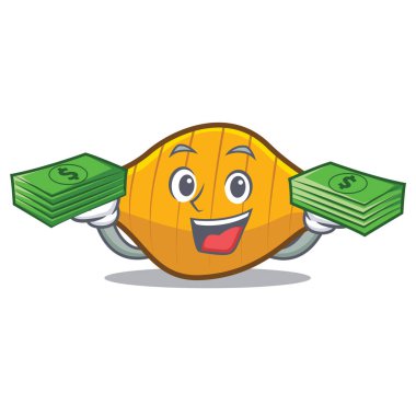 Para conchiglie makarna maskot karikatür ile