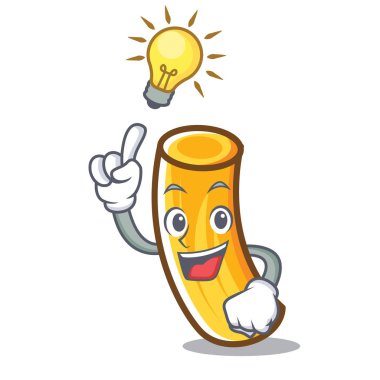 Bir fikir tortiglioni makarna maskot çizgi film var