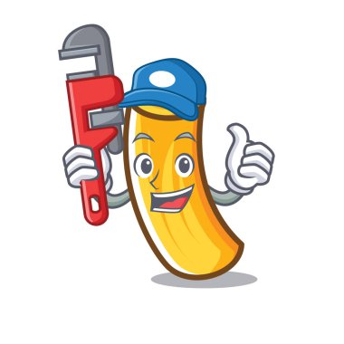 Tesisatçı tortiglioni makarna maskot çizgi film