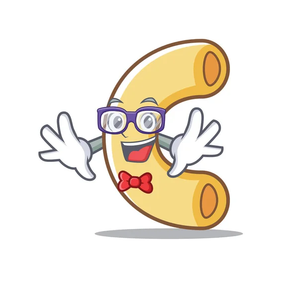 Geek macaroni tekenstijl cartoon — Stockvector