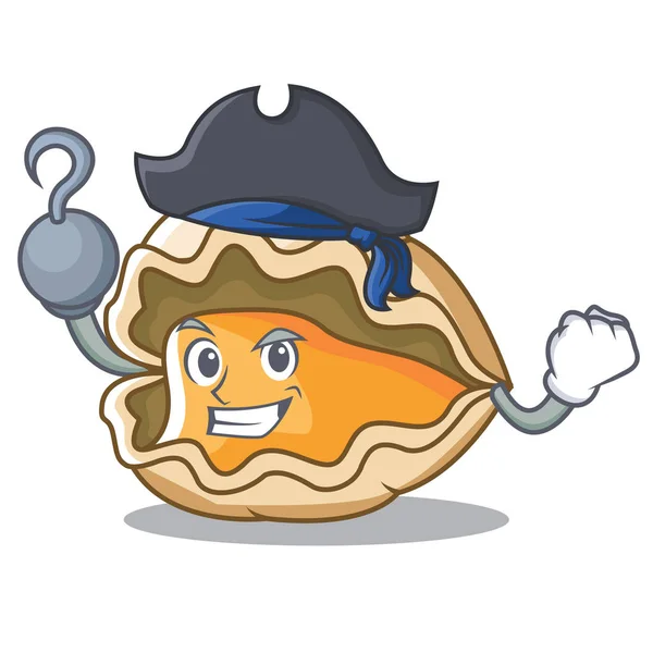海盗牡蛎人物卡通风格 — 图库矢量图片