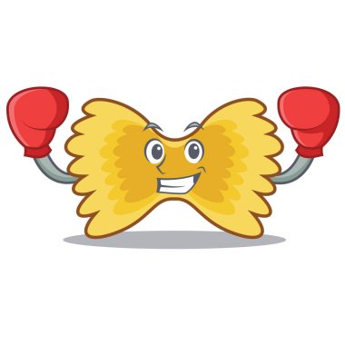 Farfalle makarna karakter karikatür boks