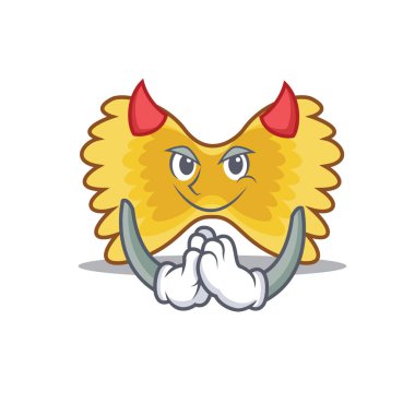 Şeytan Farfalle makarna maskot çizgi film