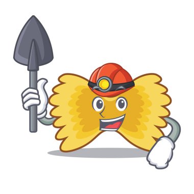 Madenci Farfalle makarna maskot çizgi film