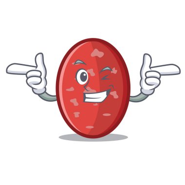 Wink salam karakter karikatür tarzı