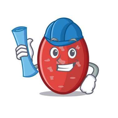 Mimar salam karakter karikatür tarzı