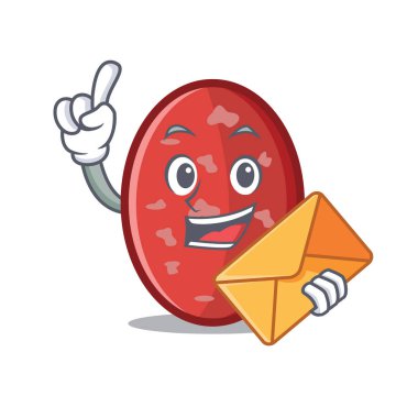 Zarf salam karakter karikatür tarzı ile