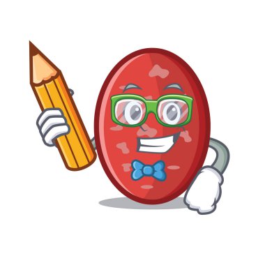 Öğrenci salam karakter karikatür tarzı