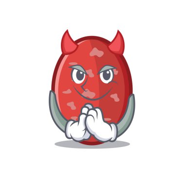 Şeytan salam maskot karikatür tarzı