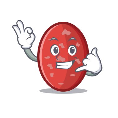 Bana salam maskot karikatür tarzı de