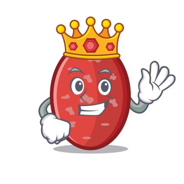 Kral salam maskot karikatür tarzı