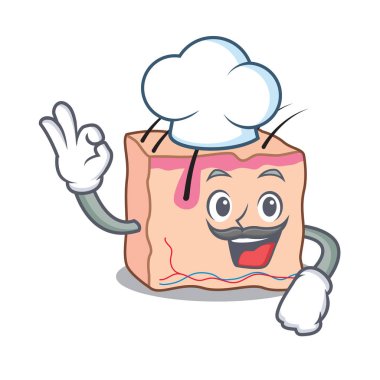 Şef cilt karakter karikatür tarzı