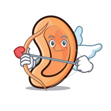 Aşk tanrısı kulak karakter karikatür tarzı