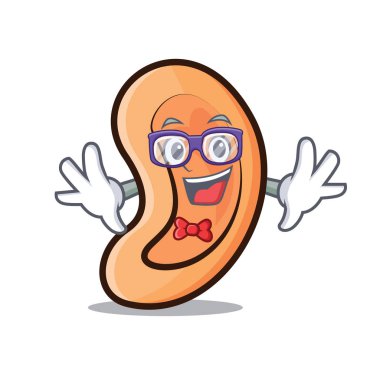 Geek kulak karakter karikatür tarzı