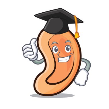 Mezuniyet kulak karakter karikatür tarzı