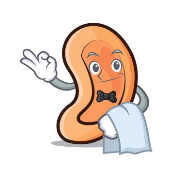 Garson kulak maskot karikatür tarzı