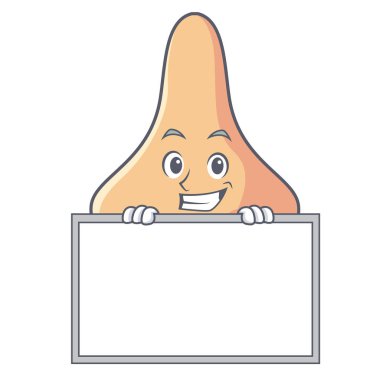 Yönetim Kurulu burun karakter karikatür tarzı ile sırıtarak