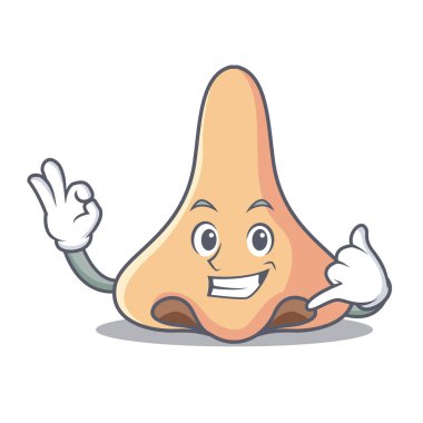 Bana burun maskot karikatür tarzı de