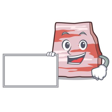 Yönetim Kurulu domuz ile karakter karikatür domuz yağı