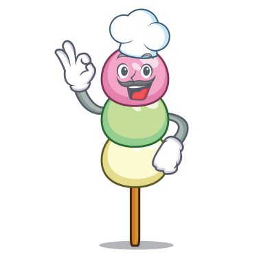 Şef dango karakter karikatür tarzı