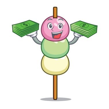 Para dango maskot karikatür tarzı ile