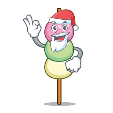 Santa dango maskot karikatür tarzı