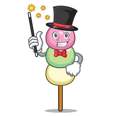 Sihirbaz dango maskot karikatür tarzı