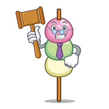 Yargıç dango maskot karikatür tarzı