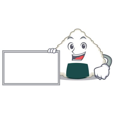 Kurulu Onigiri karakter karikatür tarzı ile