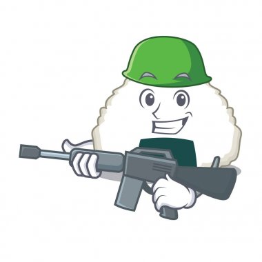 Ordu Onigiri karakter karikatür tarzı