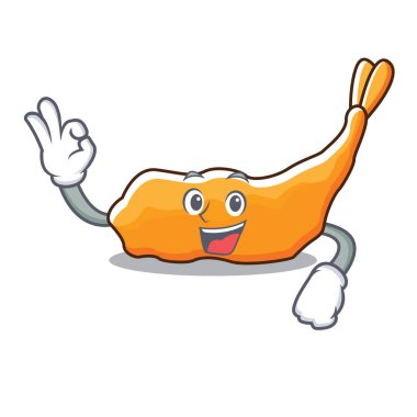 Tempura karakter karikatür tarzı Tamam