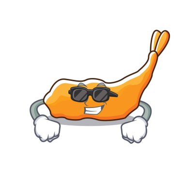 Süper cool tempura karakter karikatür tarzı