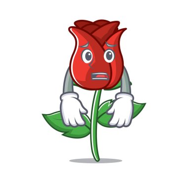 Yazık ki kırmızı gül maskot çizgi film