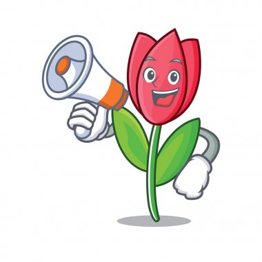 Megafon Lale karakter karikatür tarzı ile