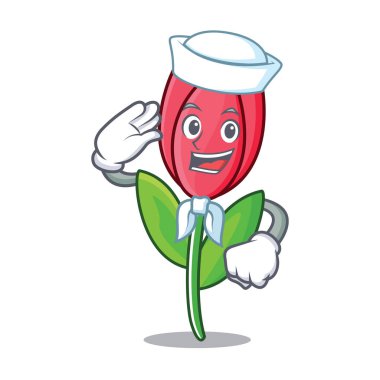 Denizci Lale karakter karikatür tarzı