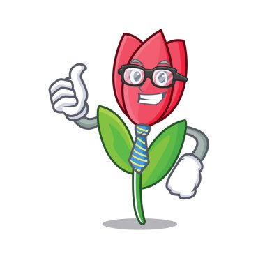 İşadamı Lale karakter karikatür tarzı