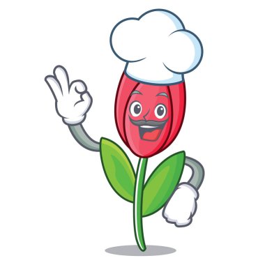 Şef Lale karakter karikatür tarzı