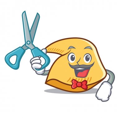 Kuaför fal kurabiyesi karakter karikatür