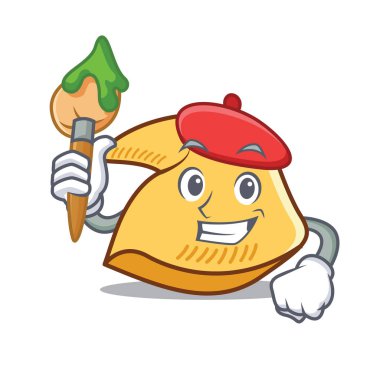 Sanatçı fal kurabiyesi karakter karikatür