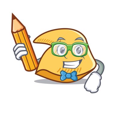 Öğrenci fal kurabiyesi karakter karikatür