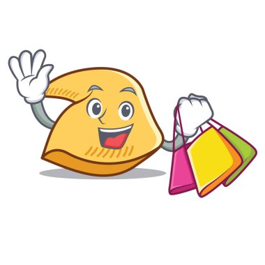 Fal kurabiyesi karakter karikatür alışveriş